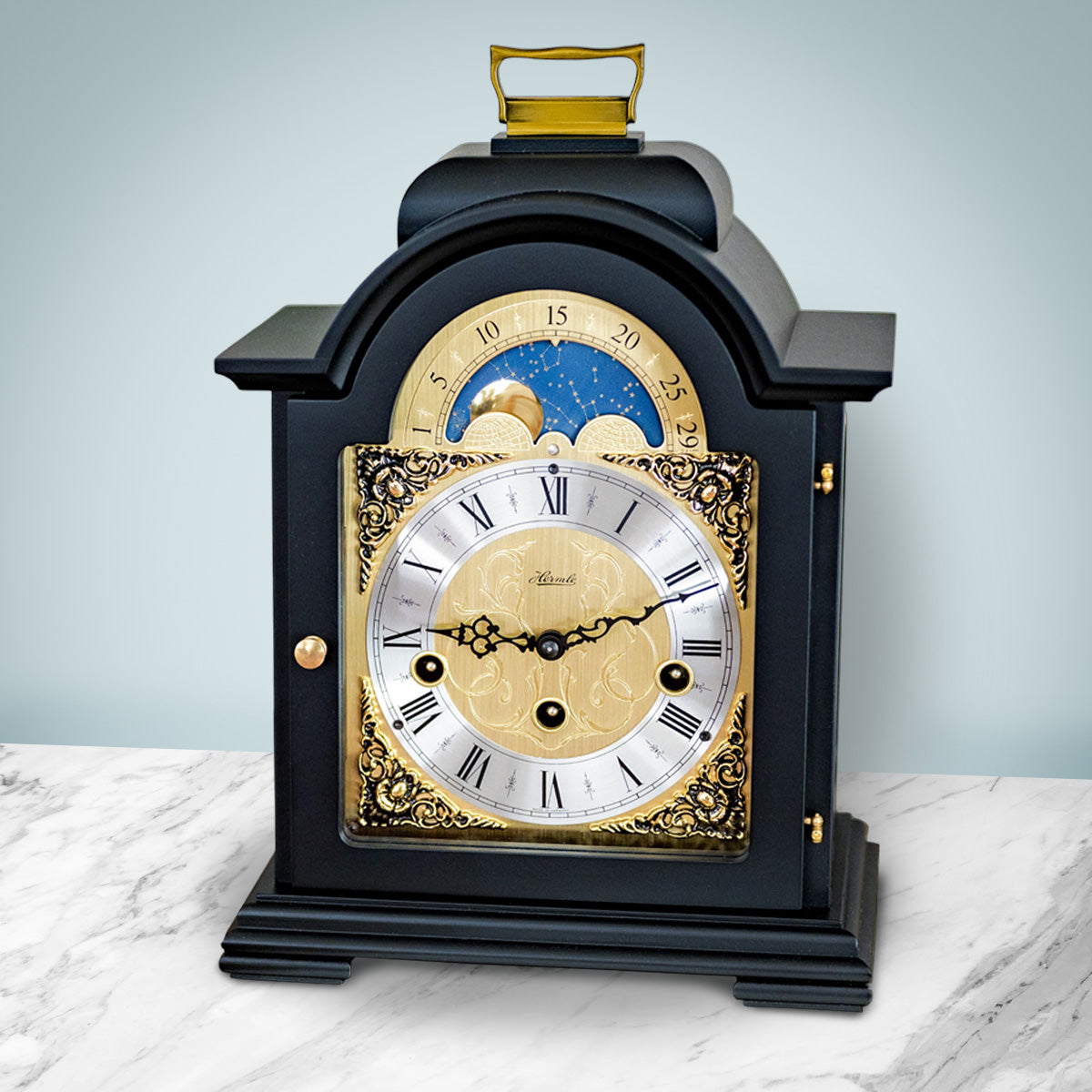 Hermle Mantel Clock Moon Phase - Debden