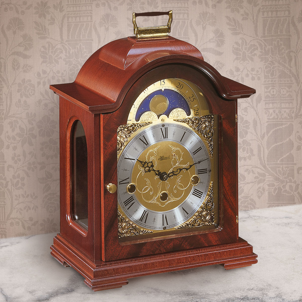 Hermle Mantel Clock Moon Phase - Debden