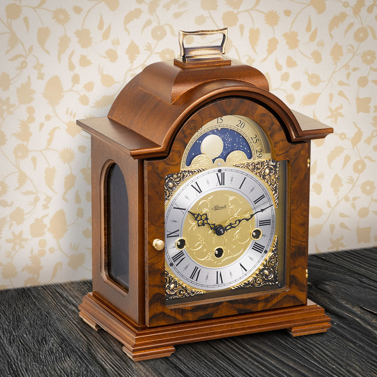 Hermle Mantel Clock Moon Phase - Debden