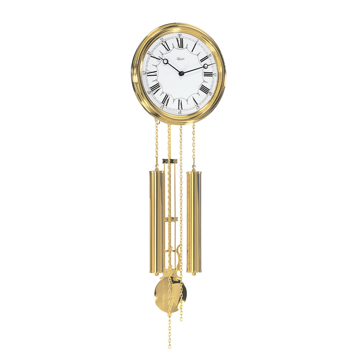 Hermle Wall Clock Westminster Chime Brass - Dorothy