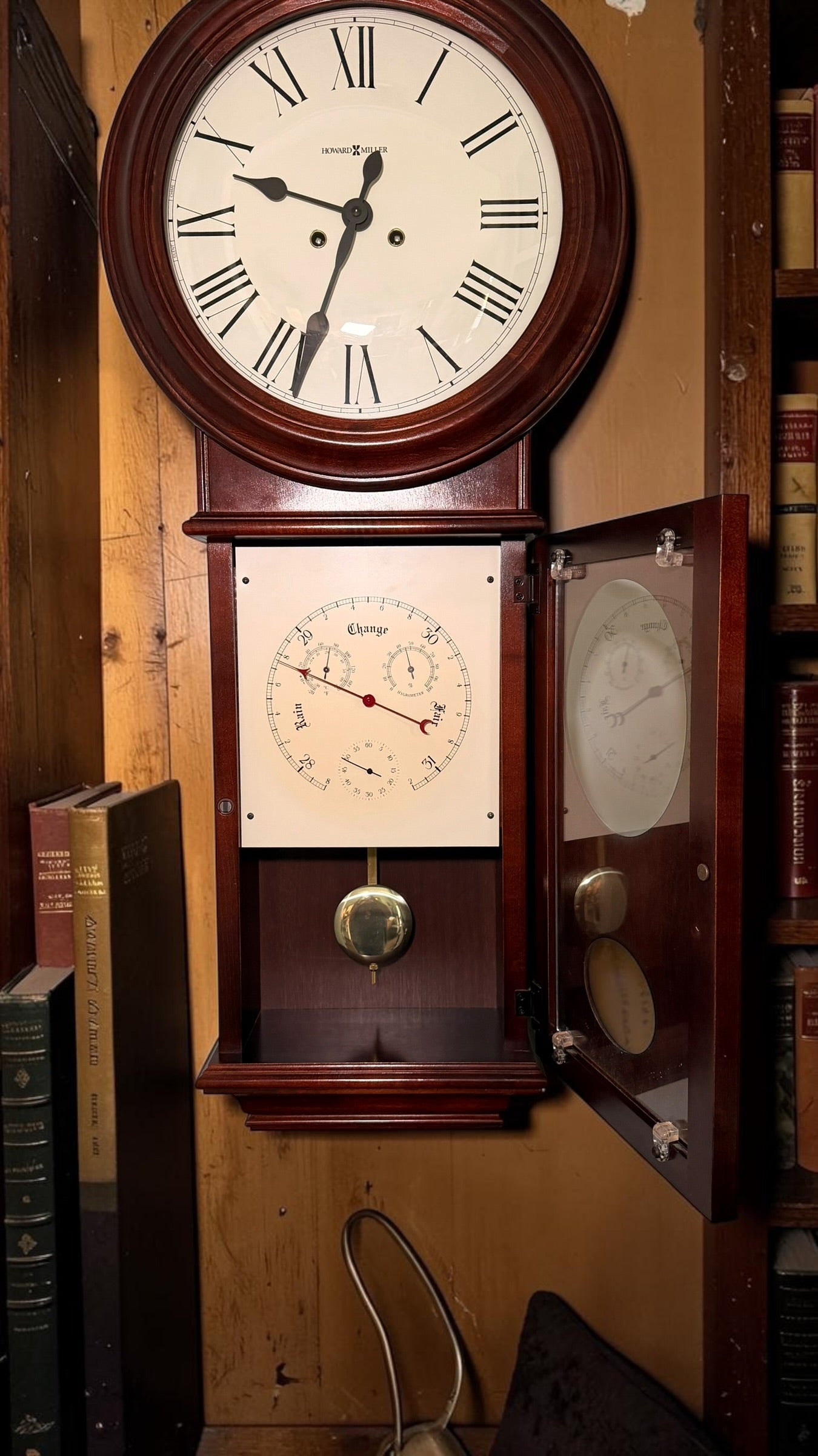 Howard Miller Lawyer Wall Clock – Kieninger Bim Bam Mechanical Calendar Clock