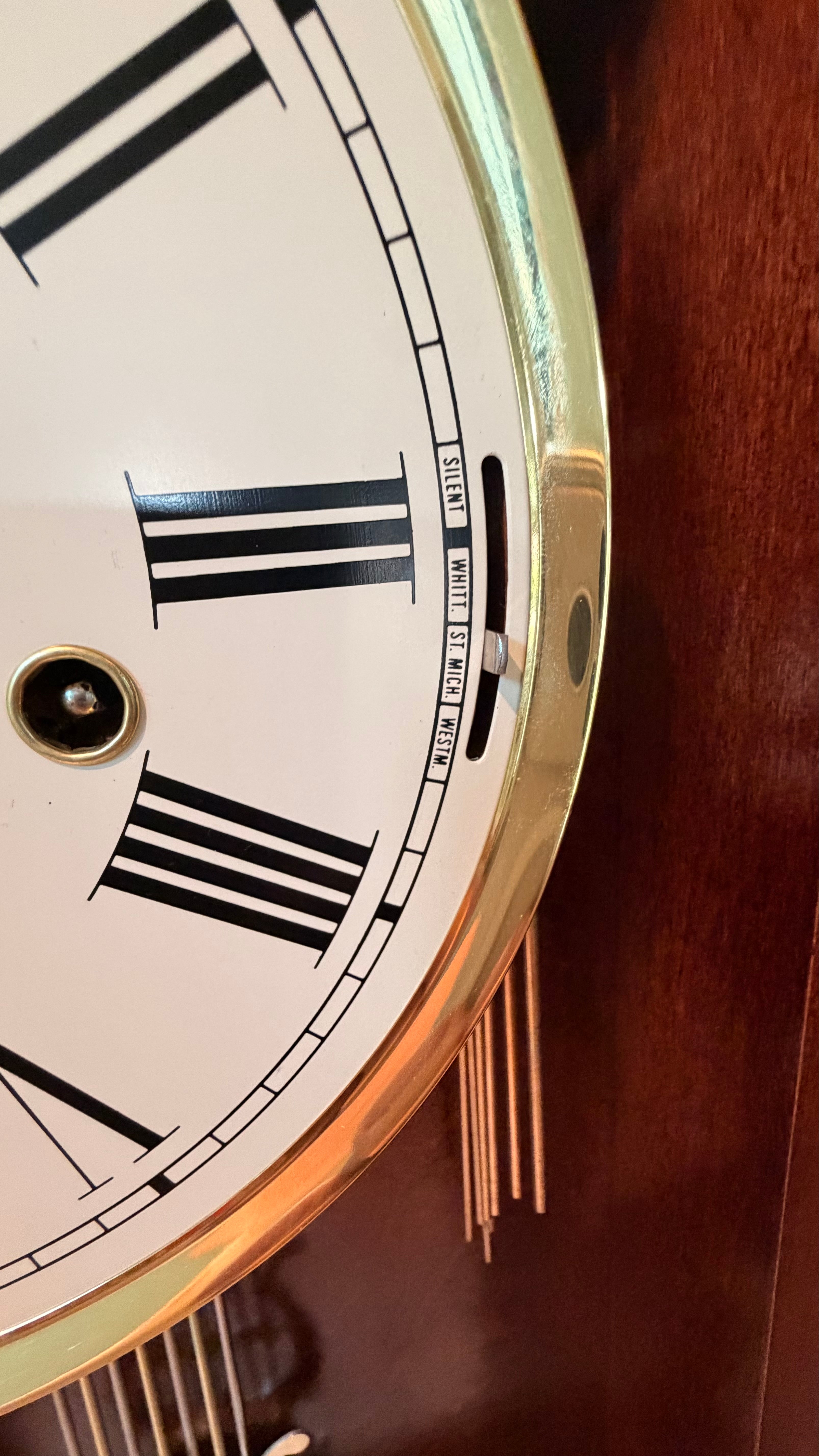 Howard Miller Lewis Triple Chime Wall Clock | Hermle Mechanical Movement | Ambassador Collection | Like New