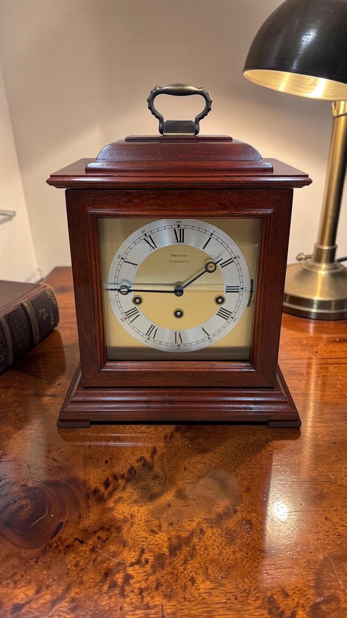 Tiffany & Co. Mechanical Mantel Clock – Chiming Bracket Clock – Freshly Serviced – With Original Tiffany Paperwork