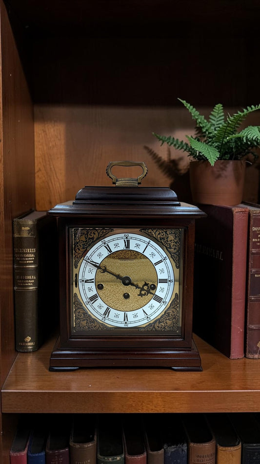 Vintage Hamilton Mechanical Mantel Clock – Westminster Chime – German Movement – Freshly Serviced