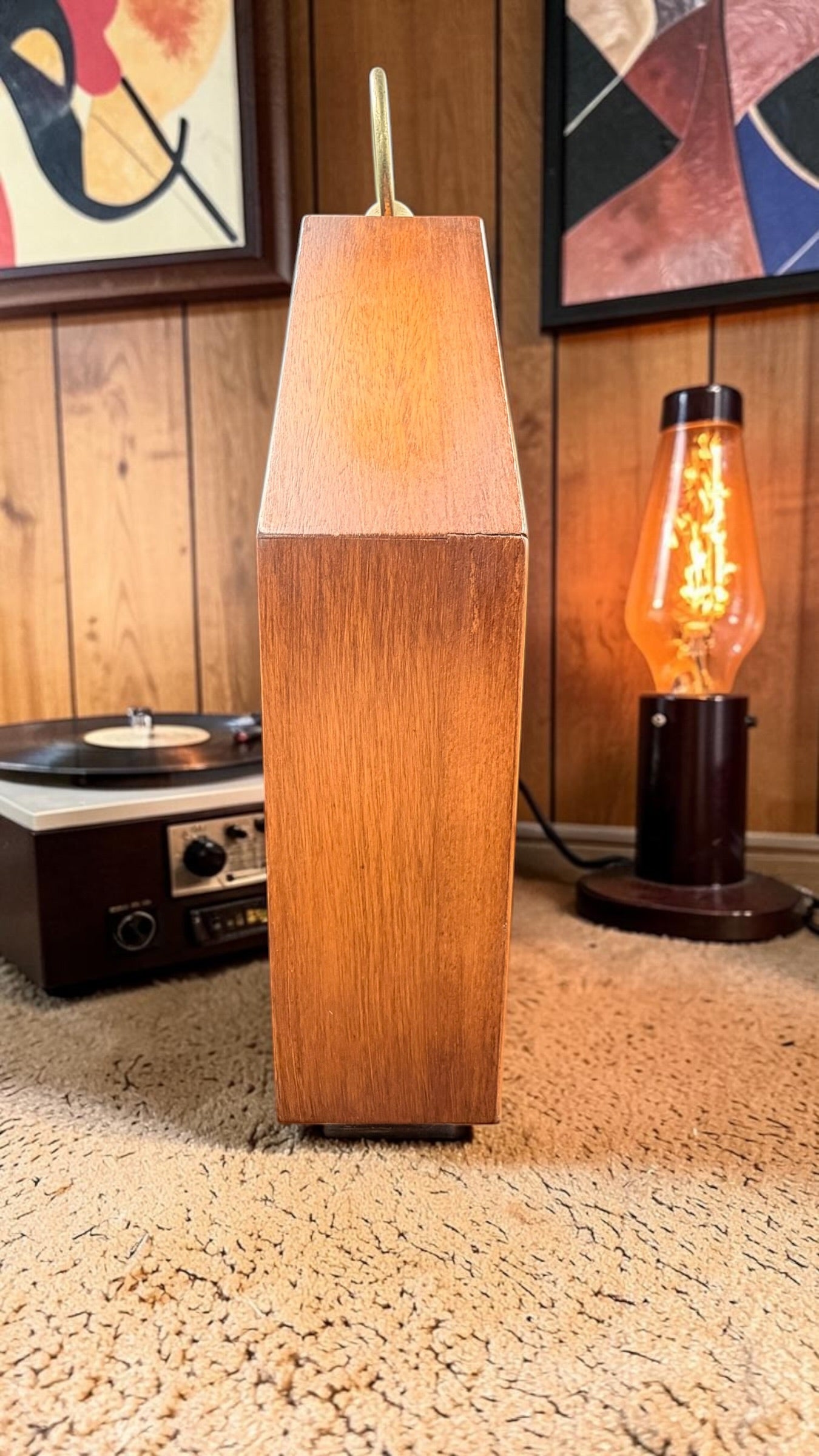 1955 Smiths Wall Clock – Mid-Century Octagonal Case, Mechanical 8-Day Movement