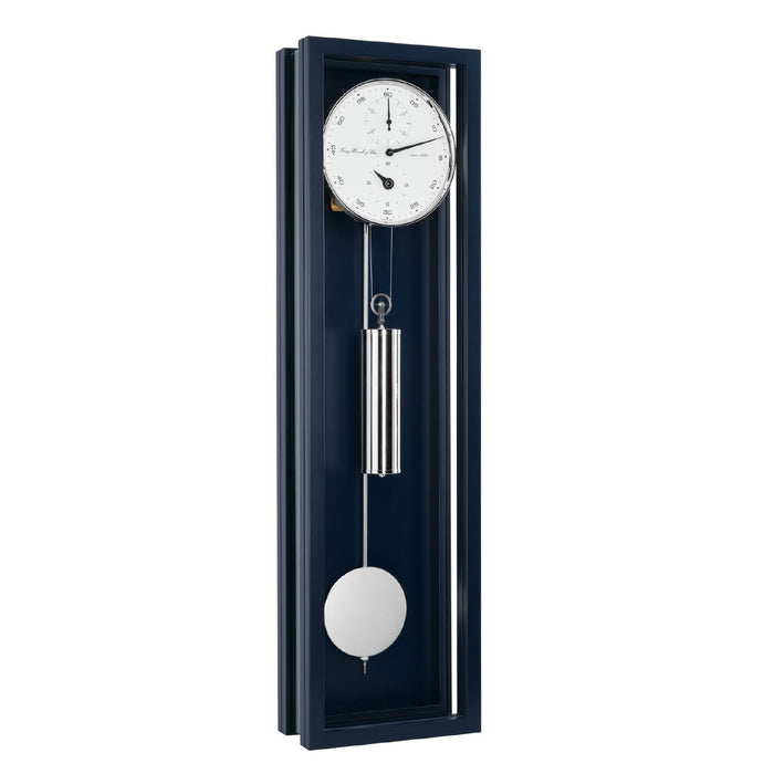 Hermle Emmette 31-day regulator wall clock in blue