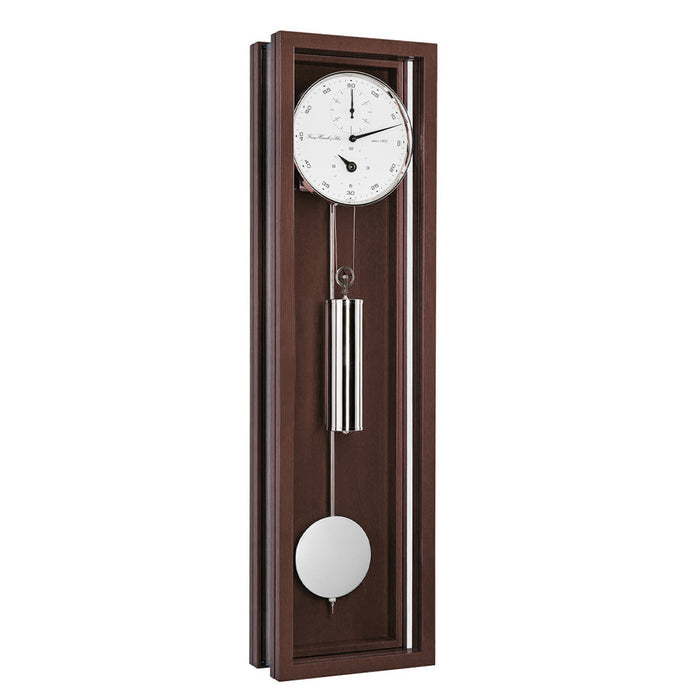 Hermle Emmette 31-day regulator wall clock in walnut