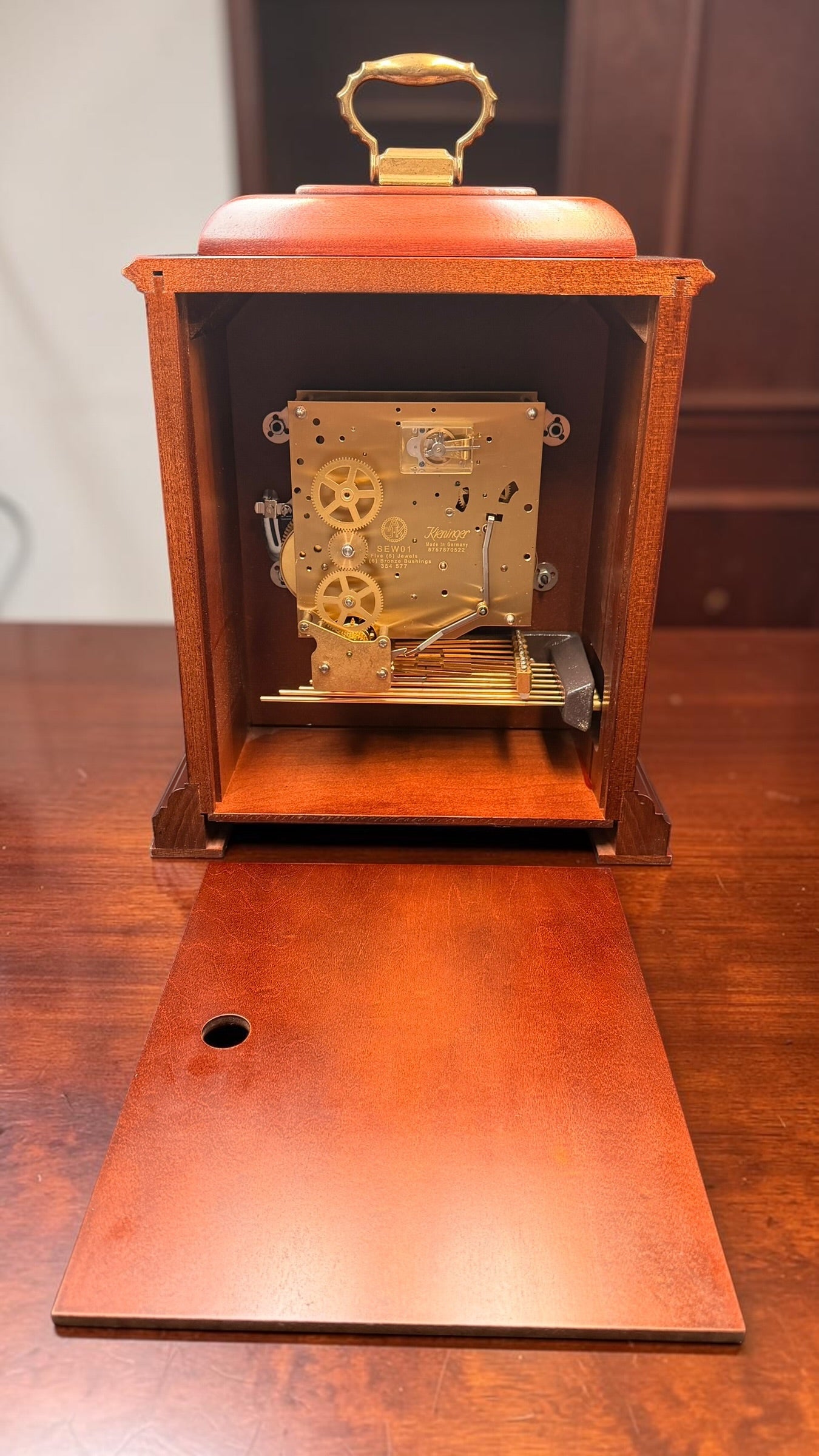 Howard Miller Samuel Watson Bracket Clock – Triple Chime Kieninger Movement