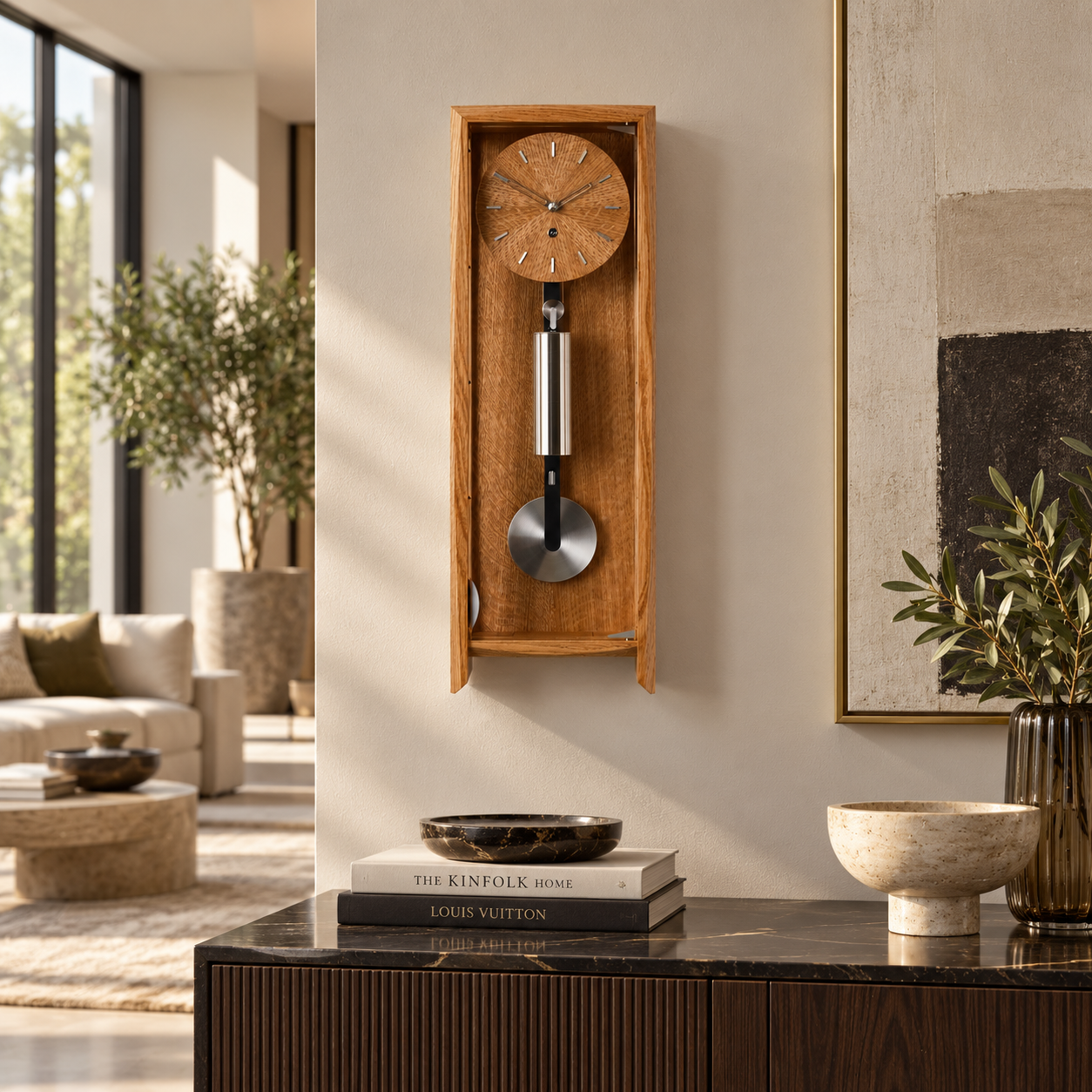 The Froxfield Wall Clock – Natural Oak