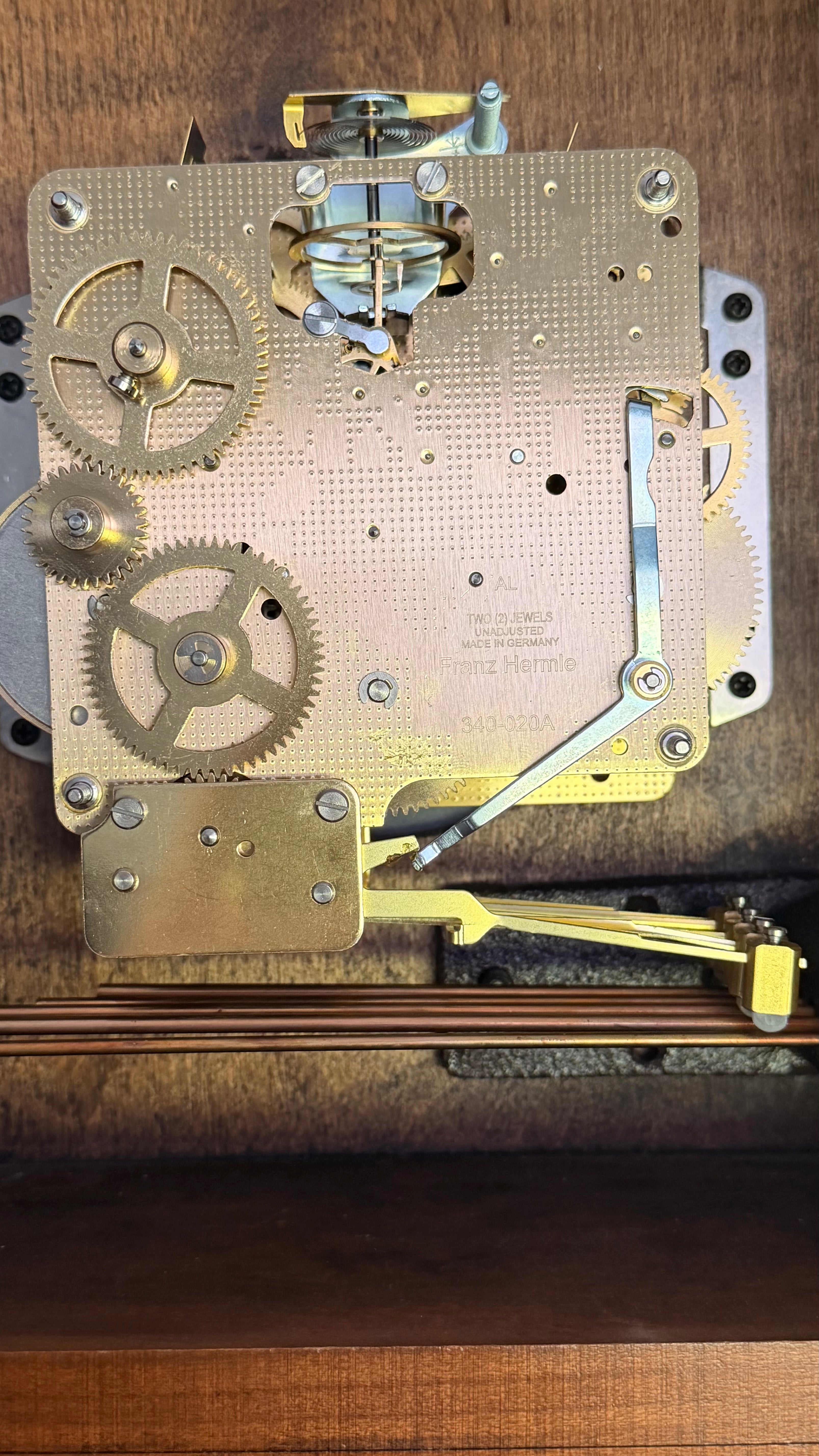 Seth Thomas Westminster Mantel Clock – New Hermle Movement Hardwood Case
