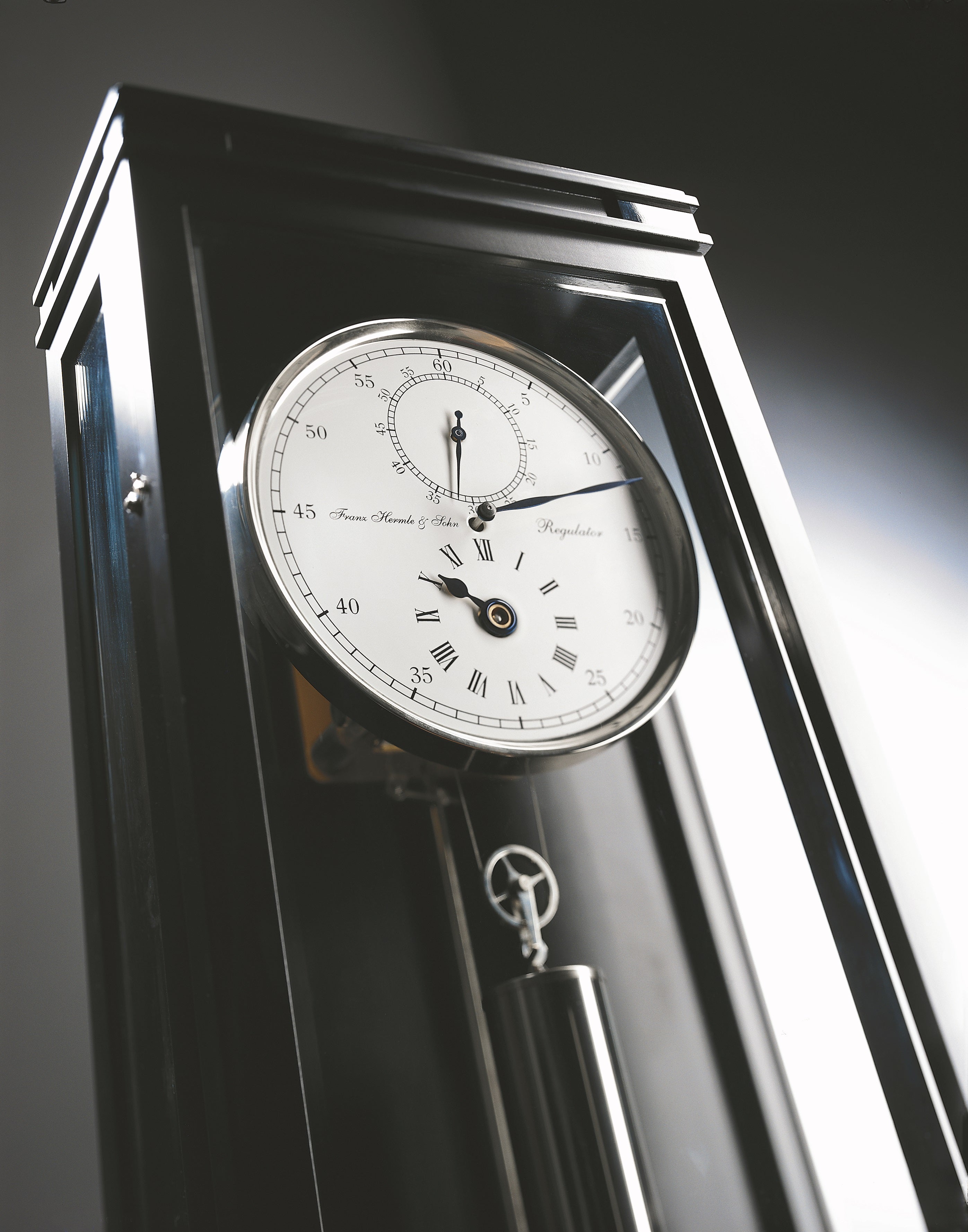 Hermle Greenwich Regulator Wall Clock - Black