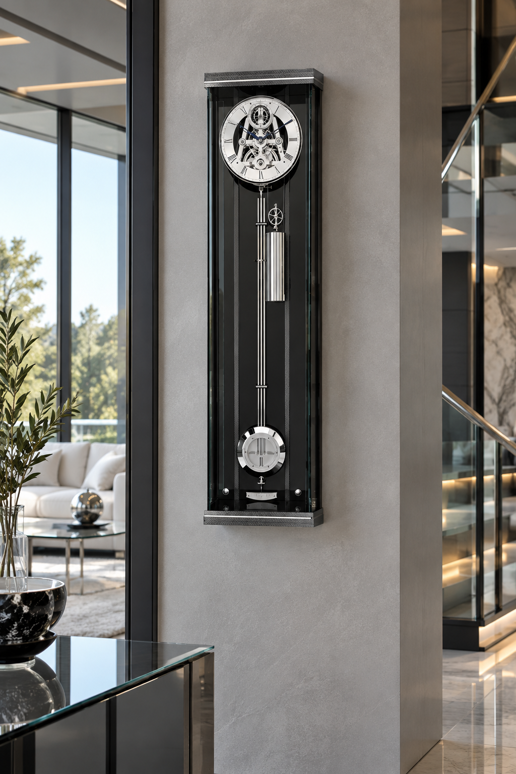 The Greenwich Regulator – Black Lacquer & Carbon Fibre