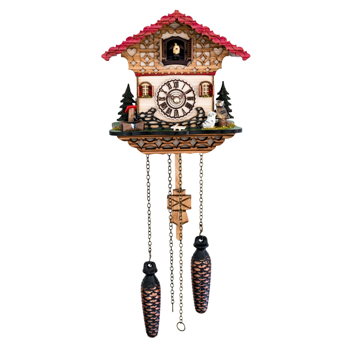 Trenkle Hedwig Owl Musical Cuckoo Clock