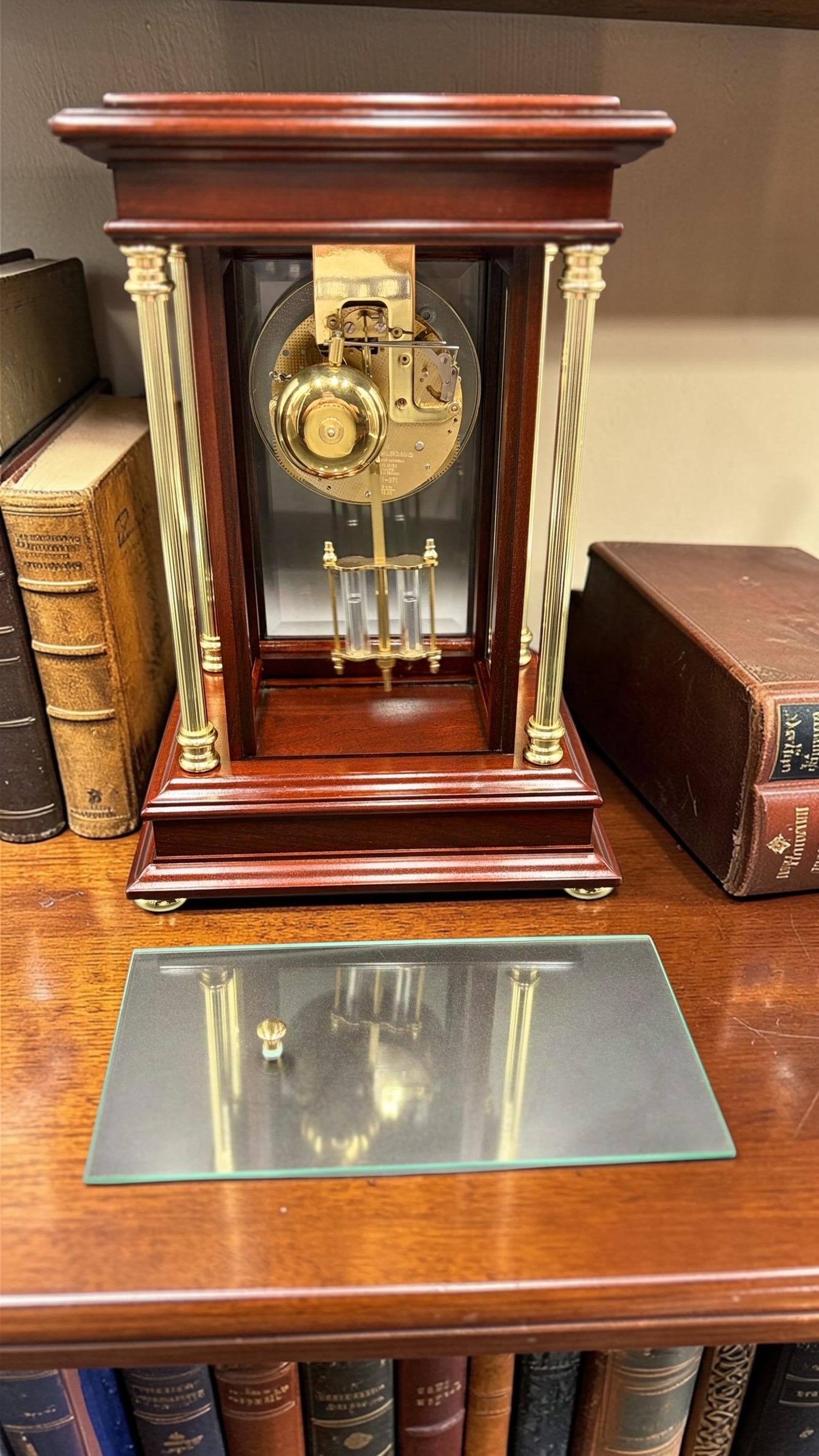 Howard Miller ‘Tribute’ Crystal Regulator Mantel Clock – detail image 12