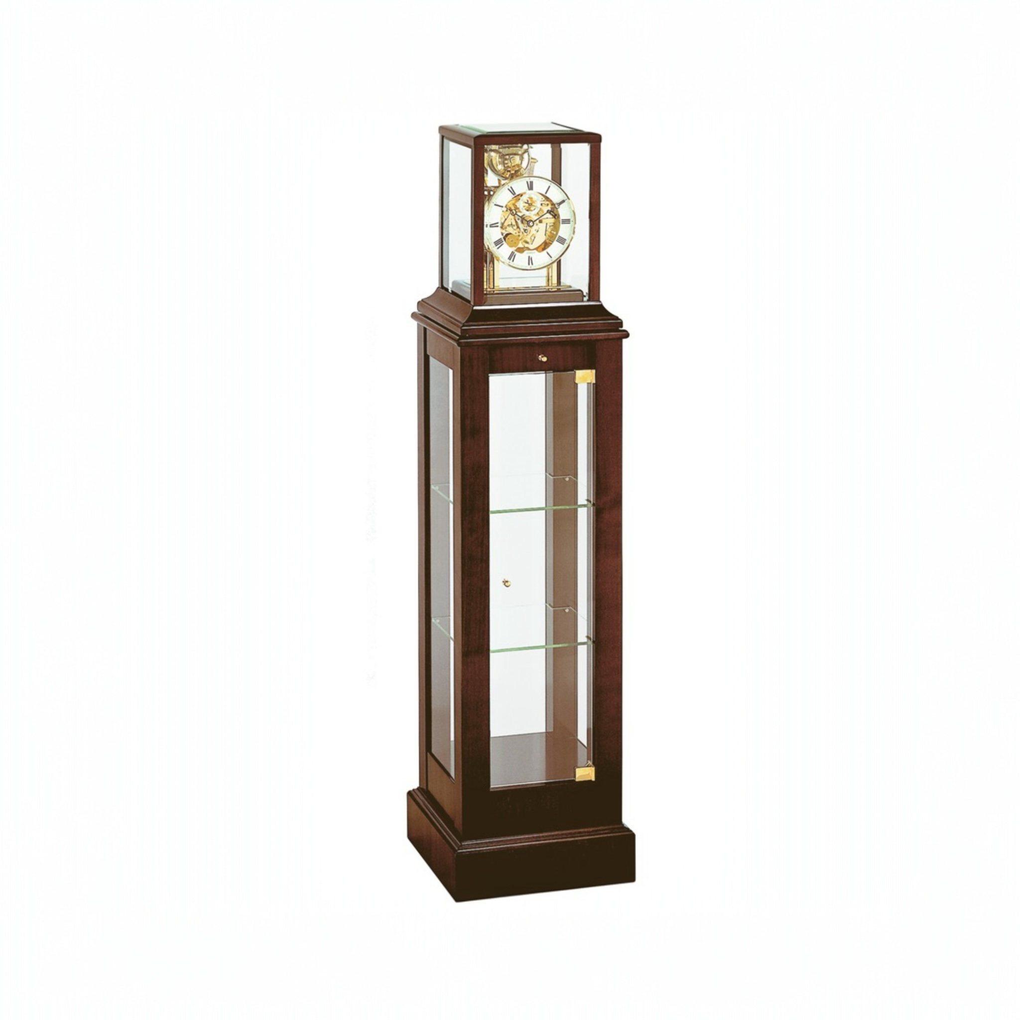 Kieninger 1712-23-01 table clock with display case Table Clock