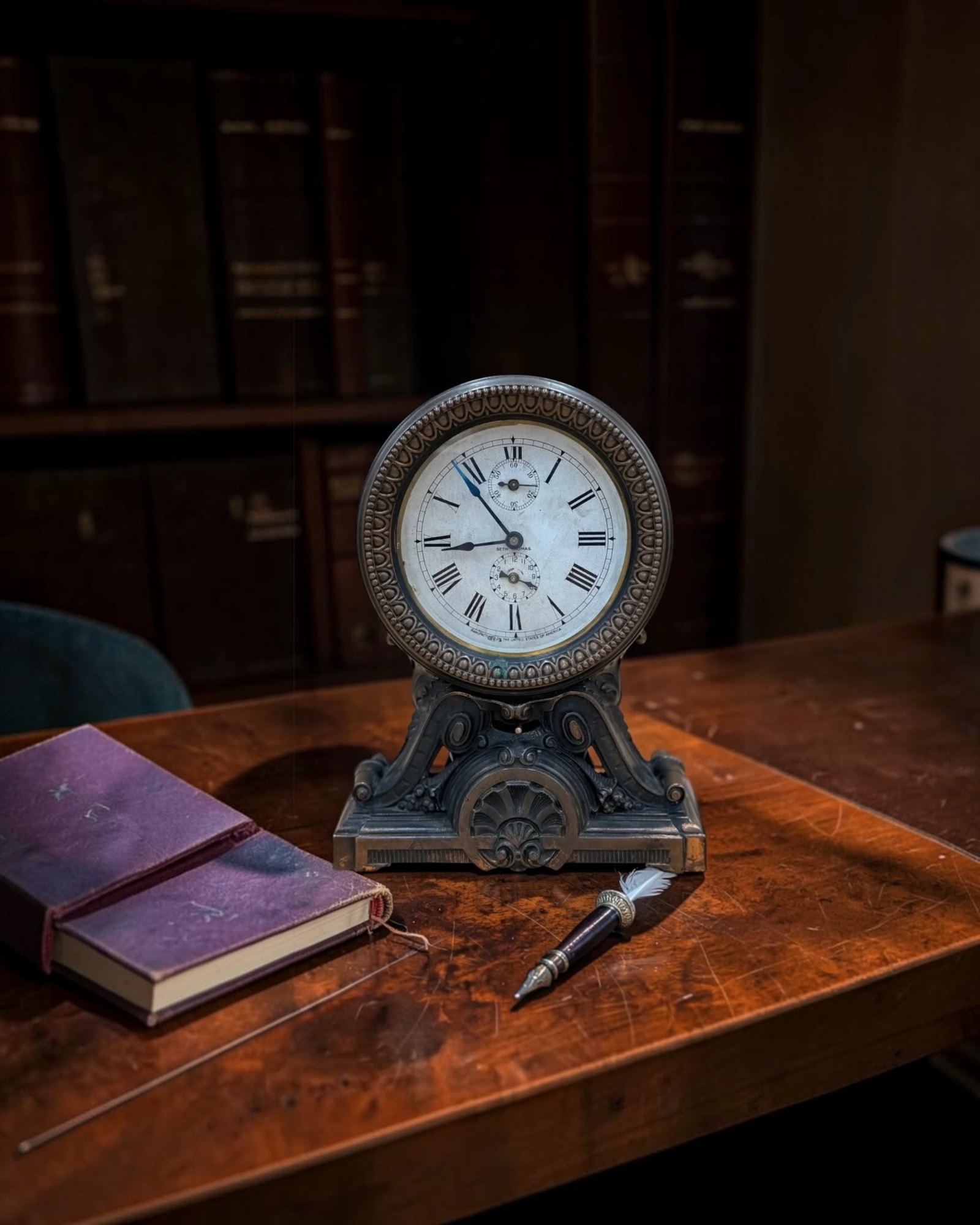 Seth Thomas Cast Metal Alarm Clock – Antique 1905 8-Day Serviced