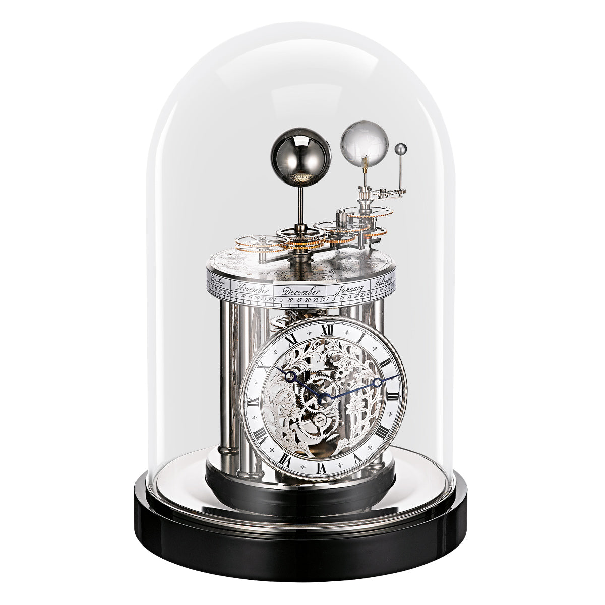 Hermle Mantel Clock Quartz - Astrolabium