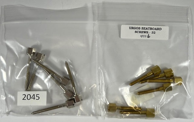 Clock movement seat board screw pack