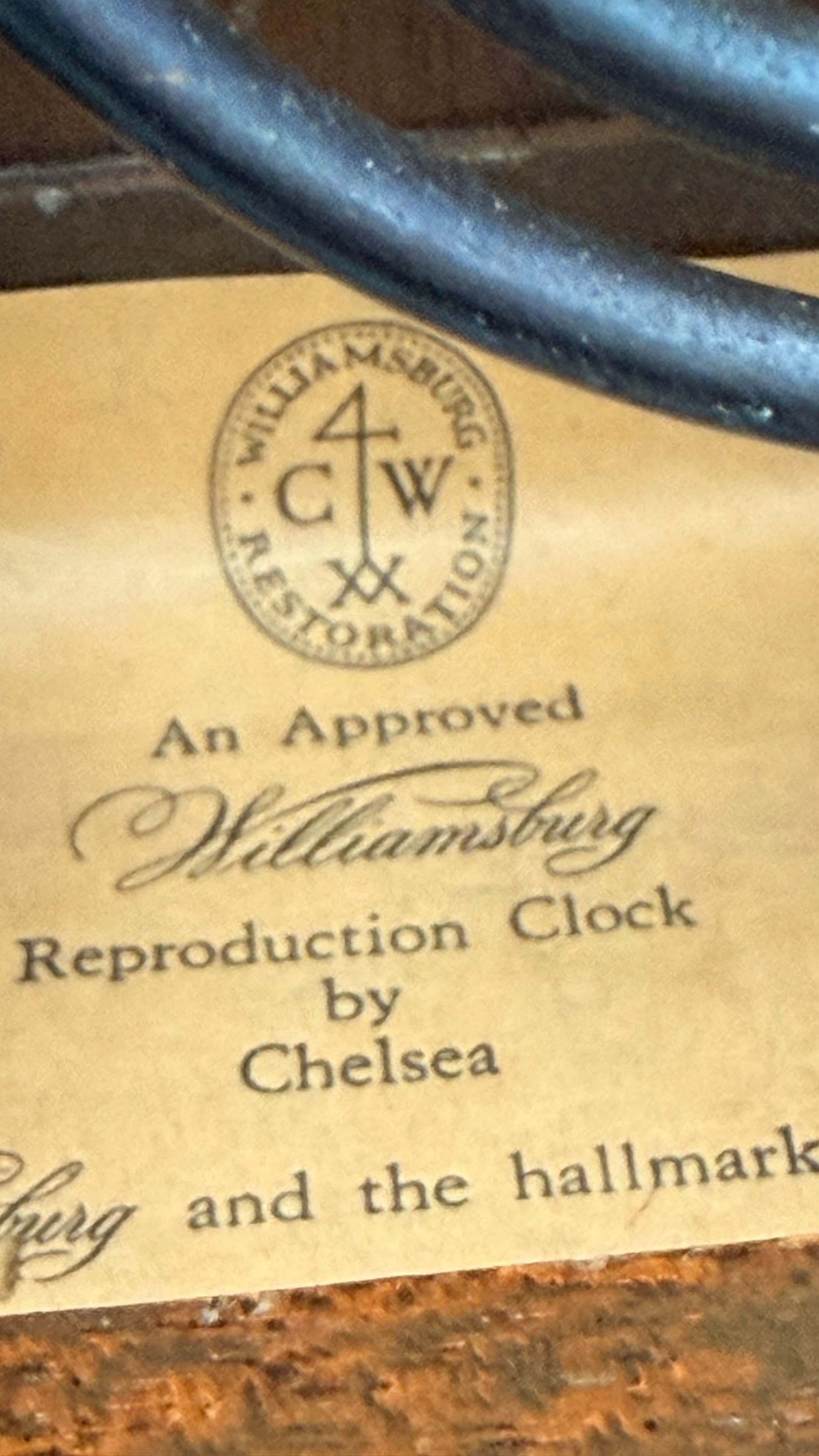 Chelsea Williamsburg Wythe House Mantel Clock – detail image 20