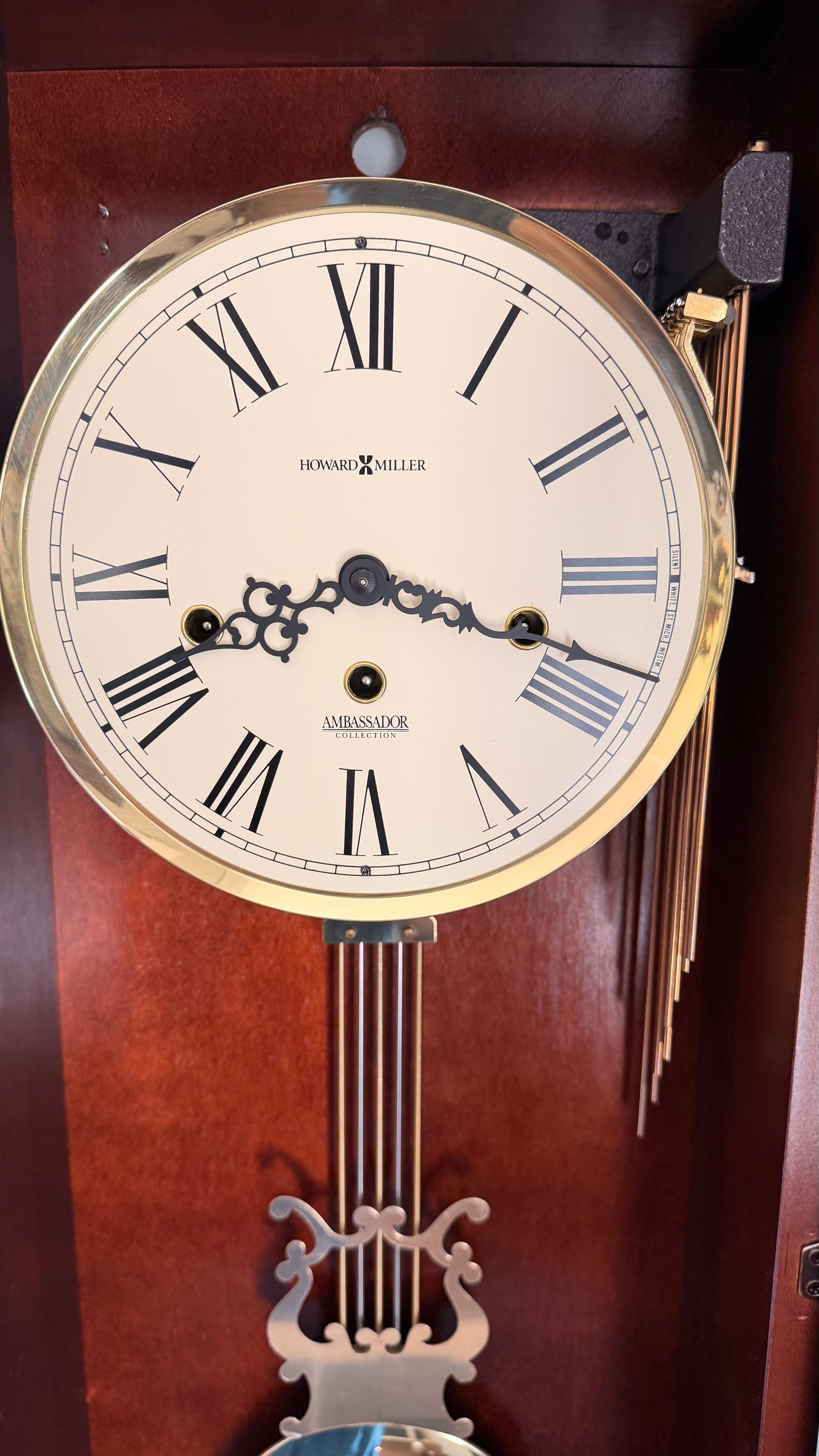 Howard Miller Lewis Wall Clock – New in Box Kieninger Triple Chime