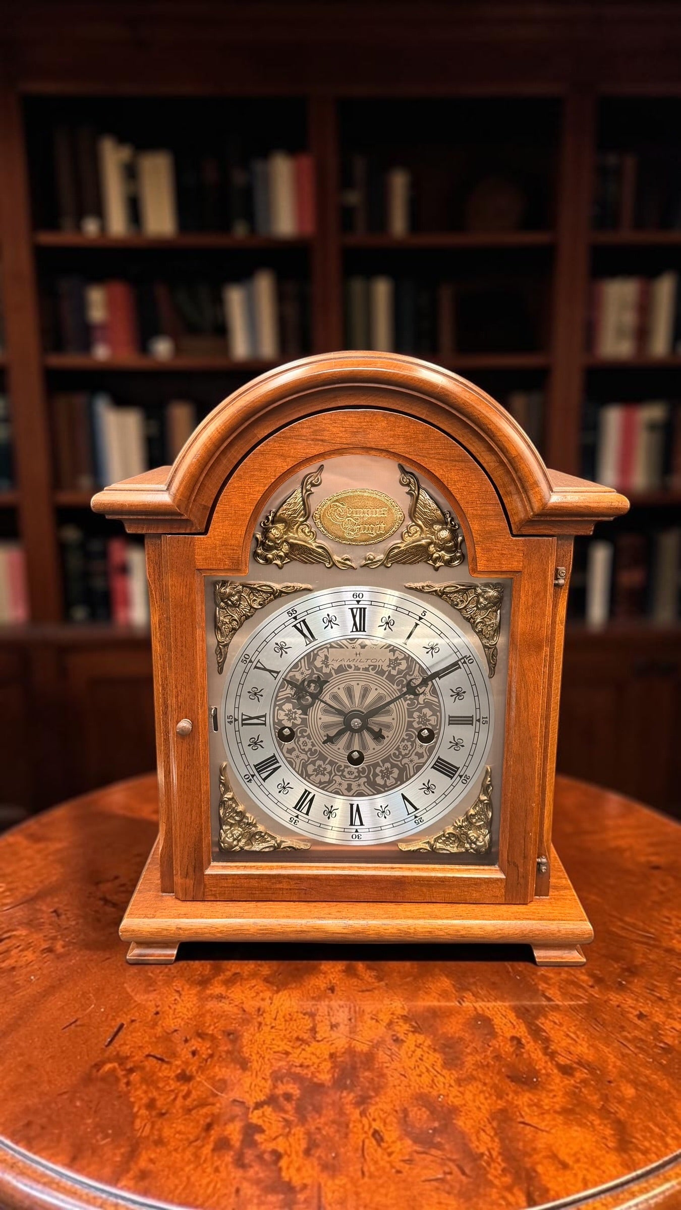 Hamilton Westminster Mantel Clock Mechanical German Movement Bracket Clock
