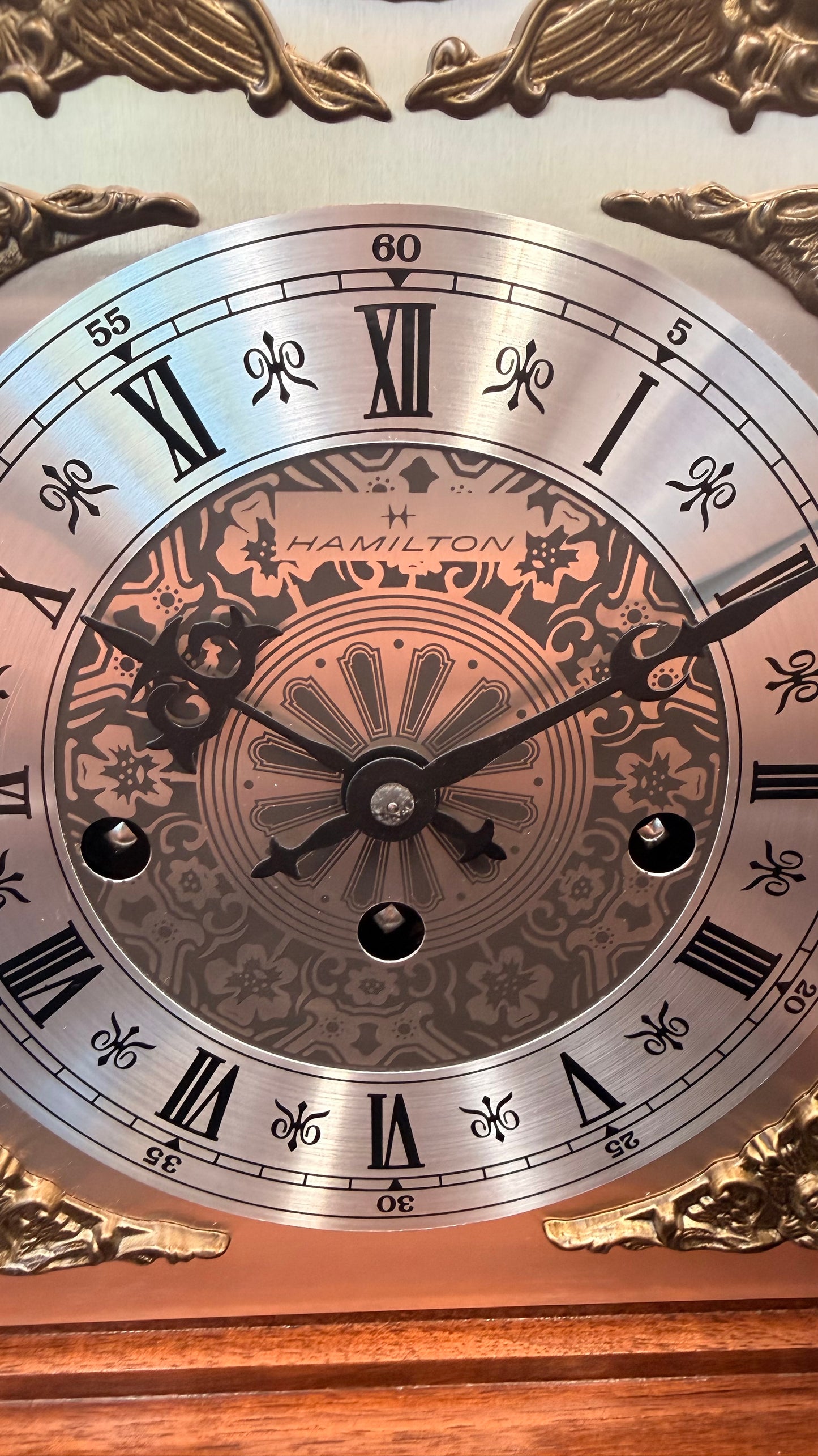 Hamilton Westminster Mantel Clock Mechanical German Movement Bracket Clock