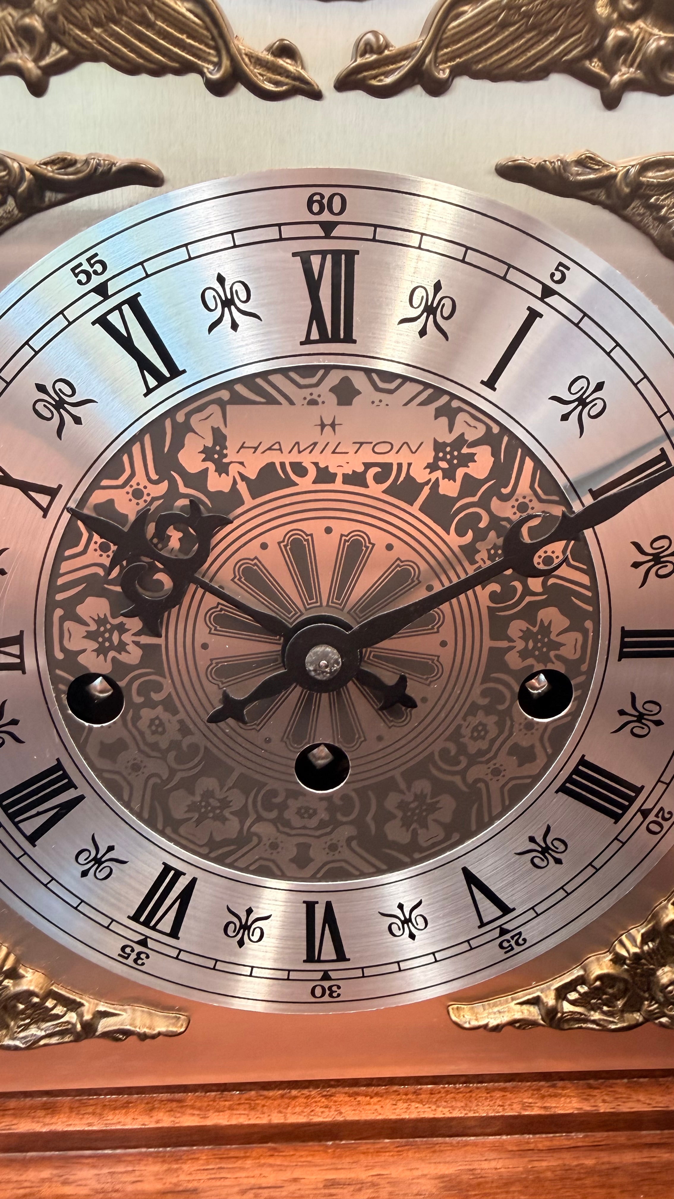 Hamilton Westminster Mantel Clock Mechanical German Movement Bracket Clock