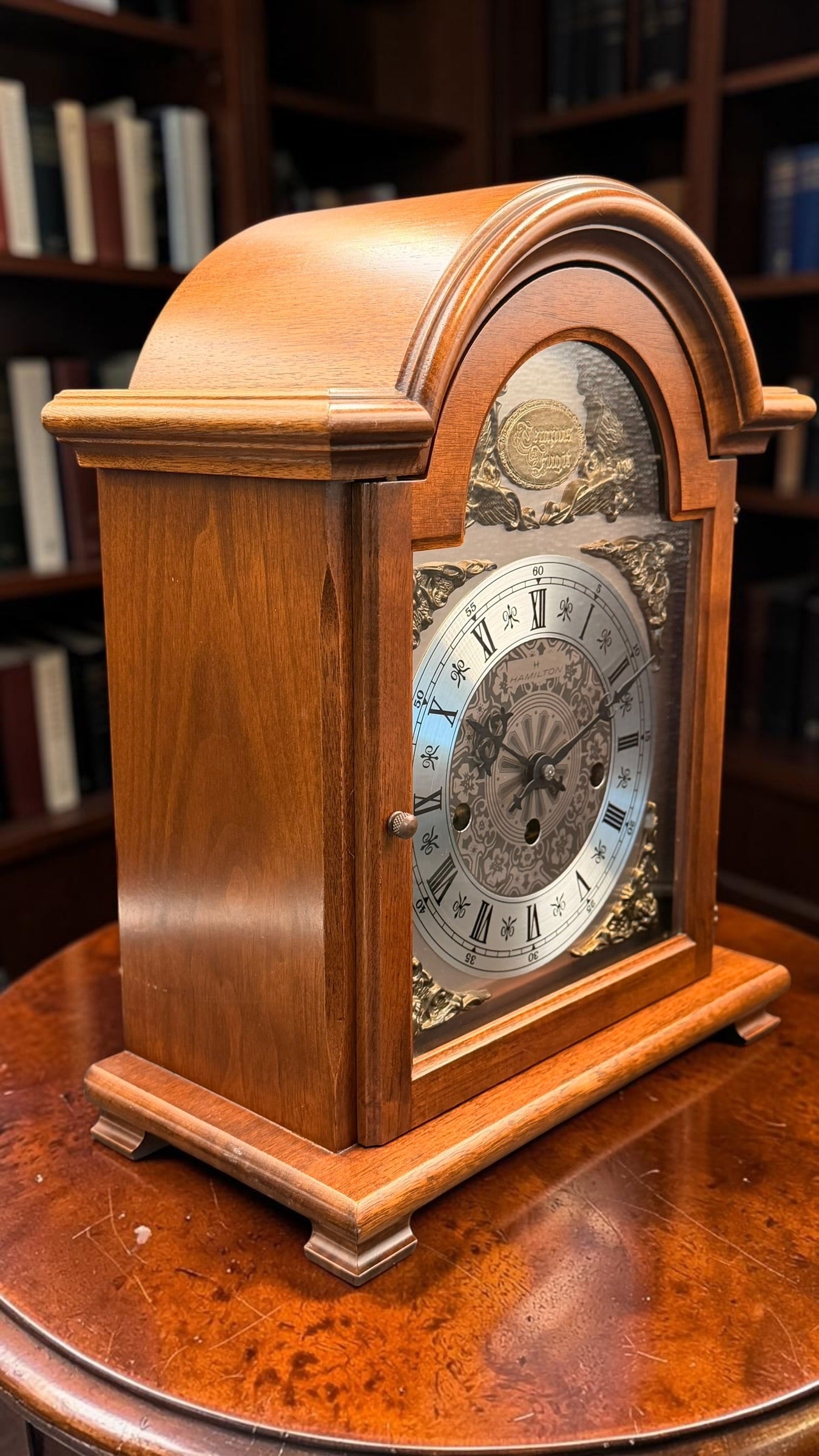 Hamilton Westminster Mantel Clock Mechanical German Movement Bracket Clock