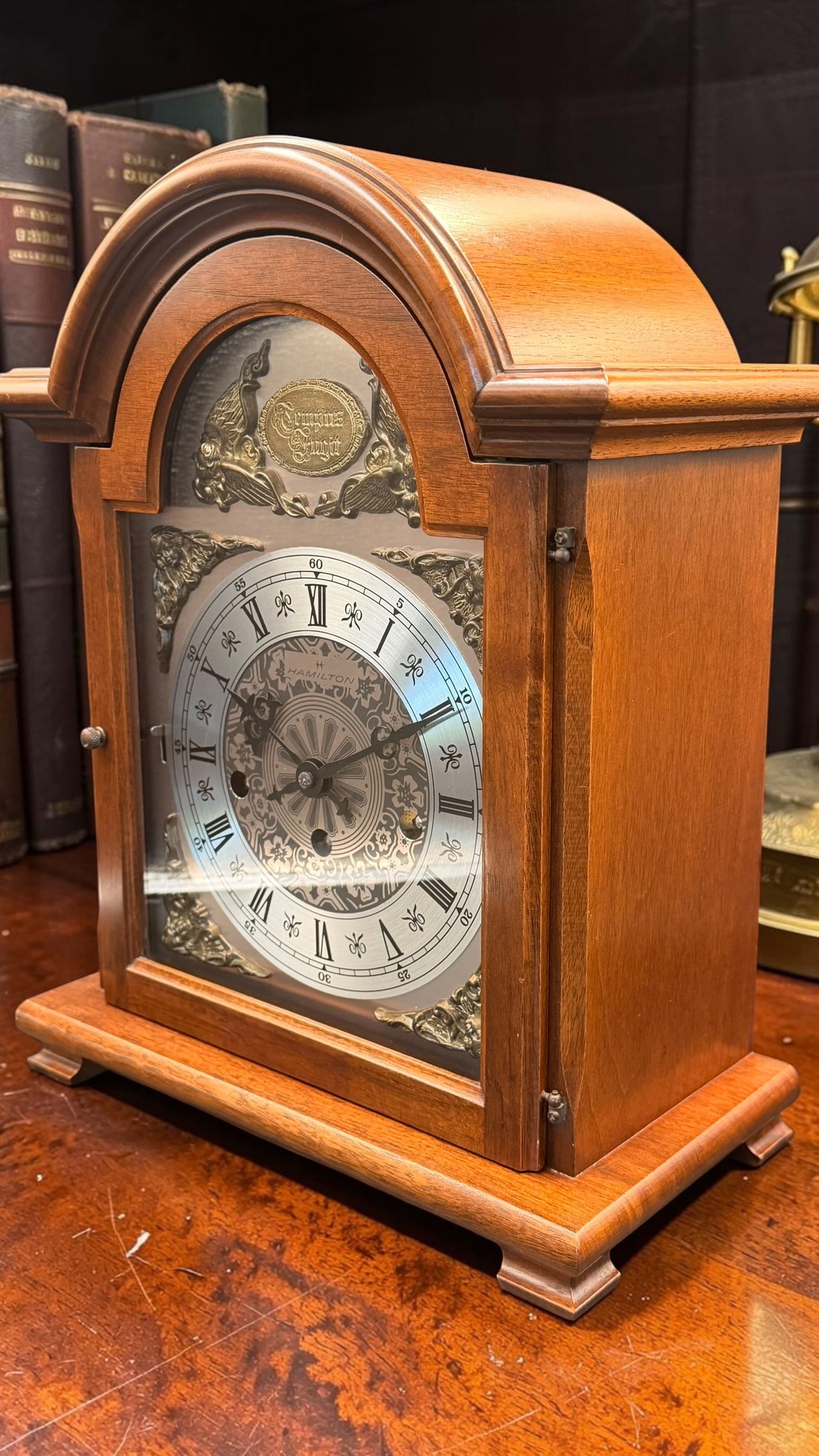 Hamilton Westminster Mantel Clock Mechanical German Movement Bracket Clock
