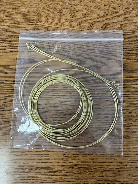Kieninger brass clock cable set with ends