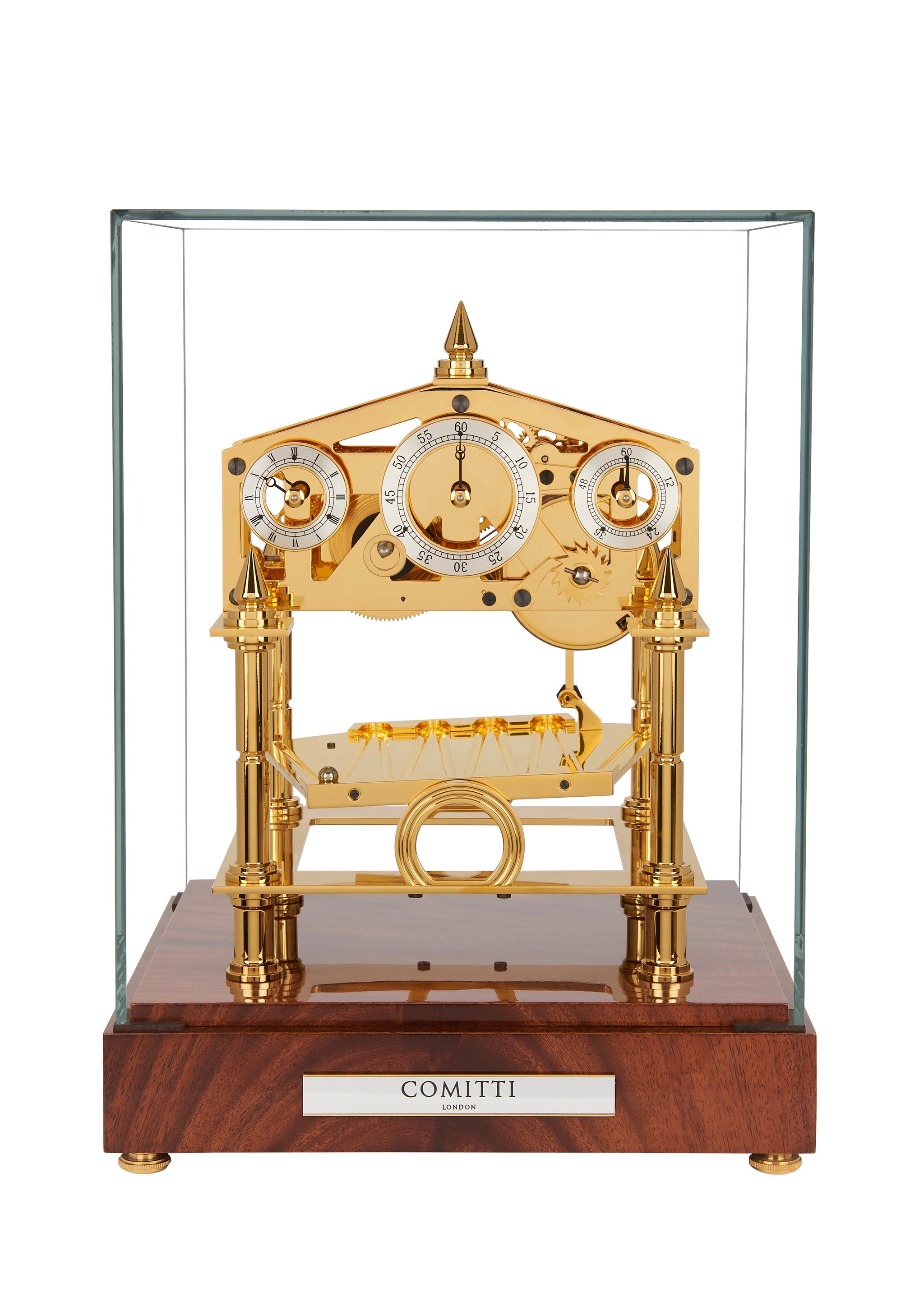 Comitti The Congreve – Gold & Mahogany – front view