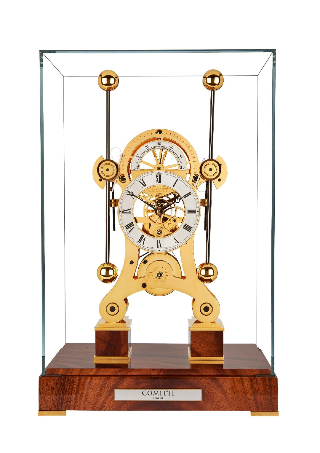Comitti The Navigator – Gold & Mahogany – front view