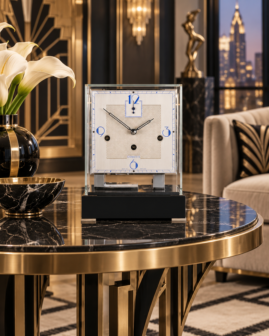 The Stratford – Black Lacquer & Chrome