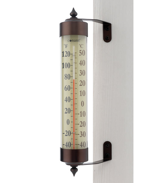 Weems & Plath Conant Décor Grande View Thermometer in Bronze Patina