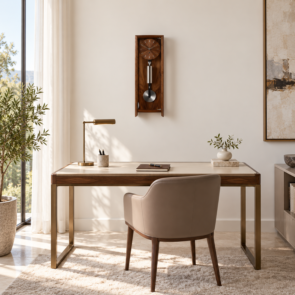 The Froxfield Wall Clock – Walnut
