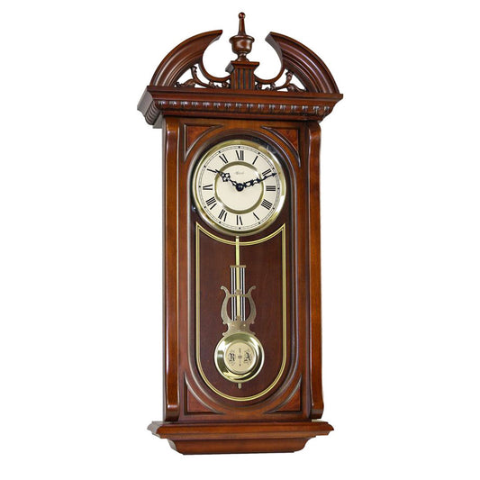Hermle Regulator Wall Clock Westminster Chime Walnut - Vienna