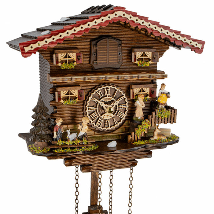Close-up of Trenkle Waldmarchen Black Forest cuckoo clock