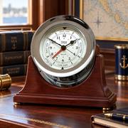 Weems & Plath Chrome-Plated Atlantis Time & Tide Clock