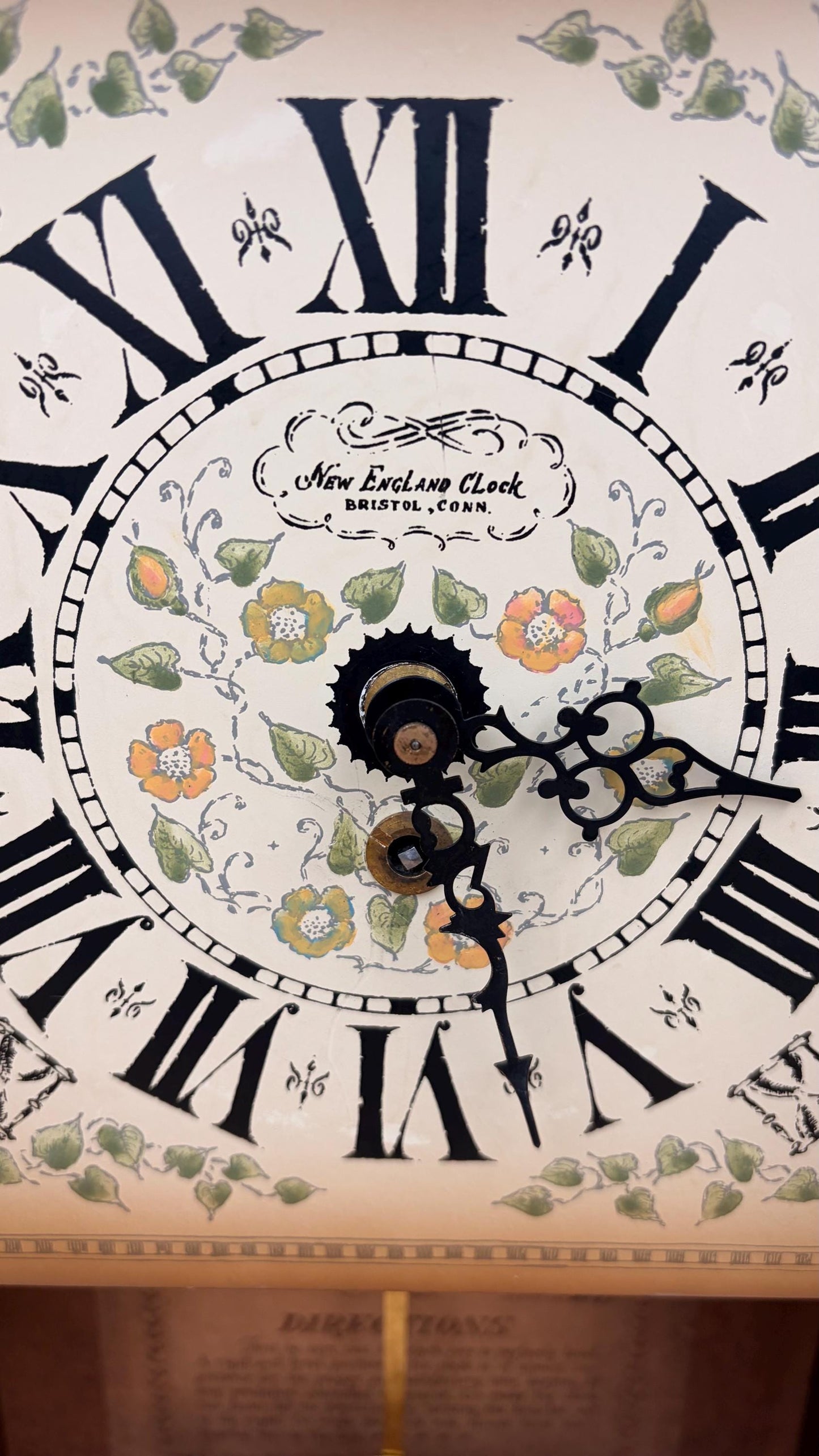 Antique New England Clock Co. Pine Shelf Clock — Time-Only — Running & Serviced
