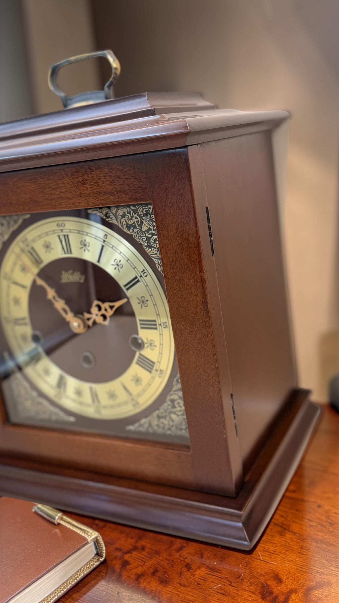 Vintage Welby Westminster Bracket Clock – German Hermle Movement – Freshly Cleaned & Oiled