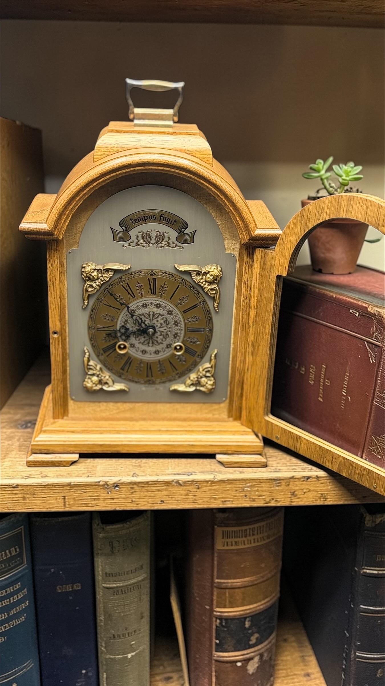 Vintage Bucherer Mantel Clock – Bim Bam Chime – Serviced & Runs Perfectly