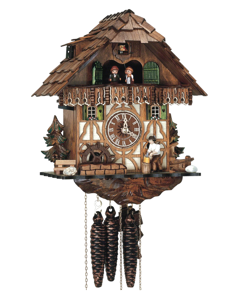 Anton Schneider MT 565/9 Woodchopper's Son cuckoo clock, front view
