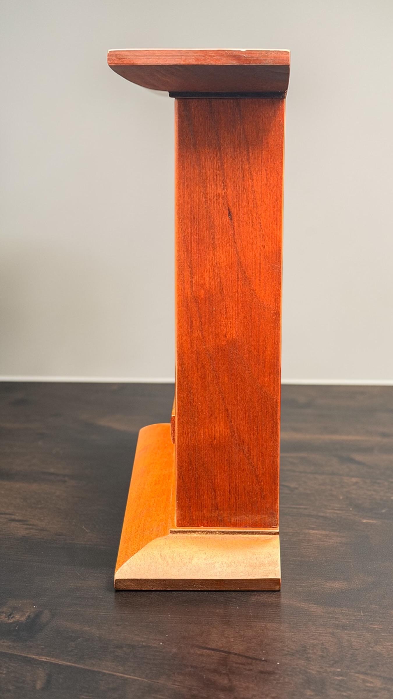 Stickley Mission Oak Mantel Clock – Arts & Crafts Style – Quartz Movement