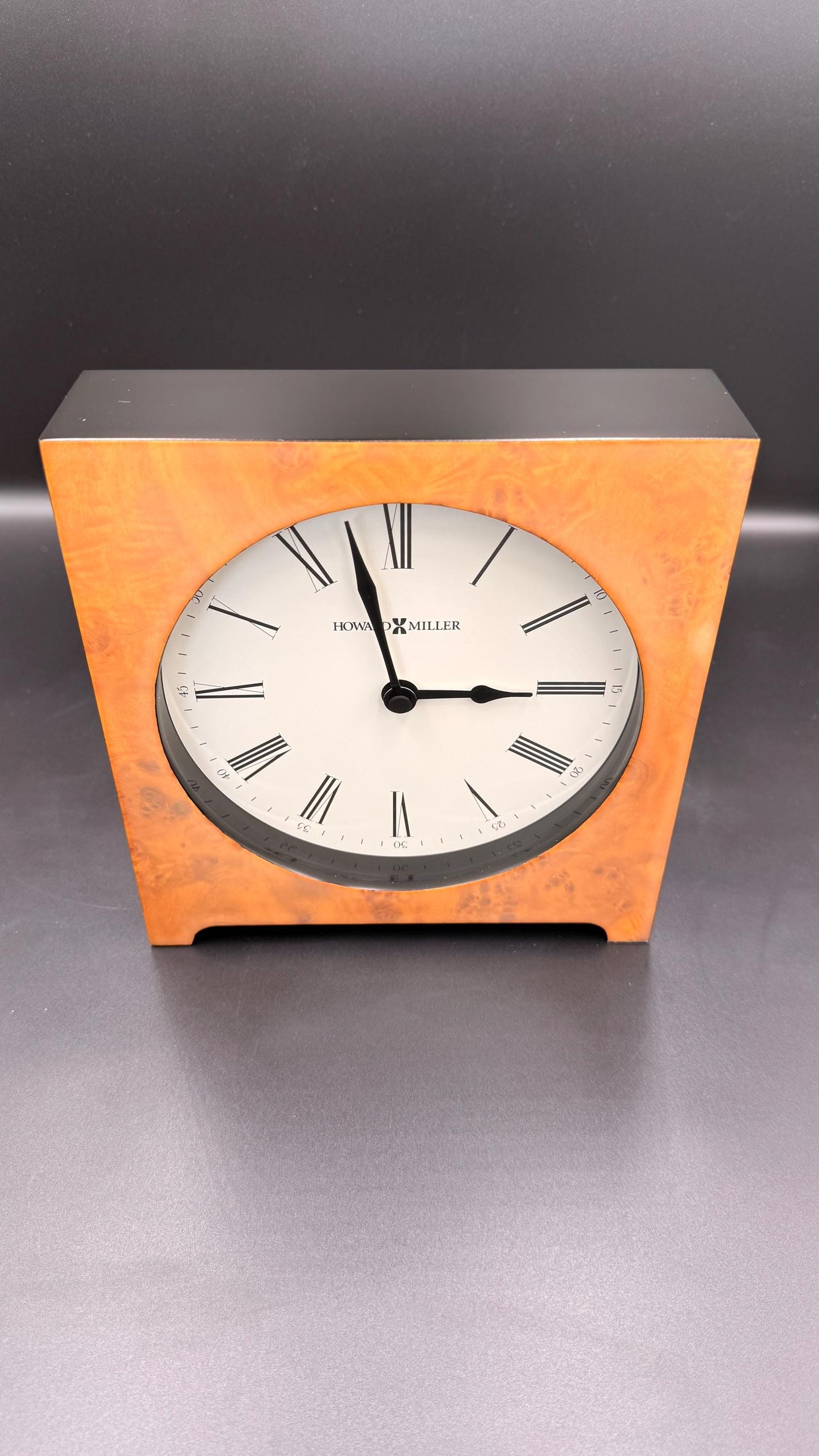 Howard Miller Quartz Mantel Clock – Classic Roman Numeral Desk / Shelf Clock - New