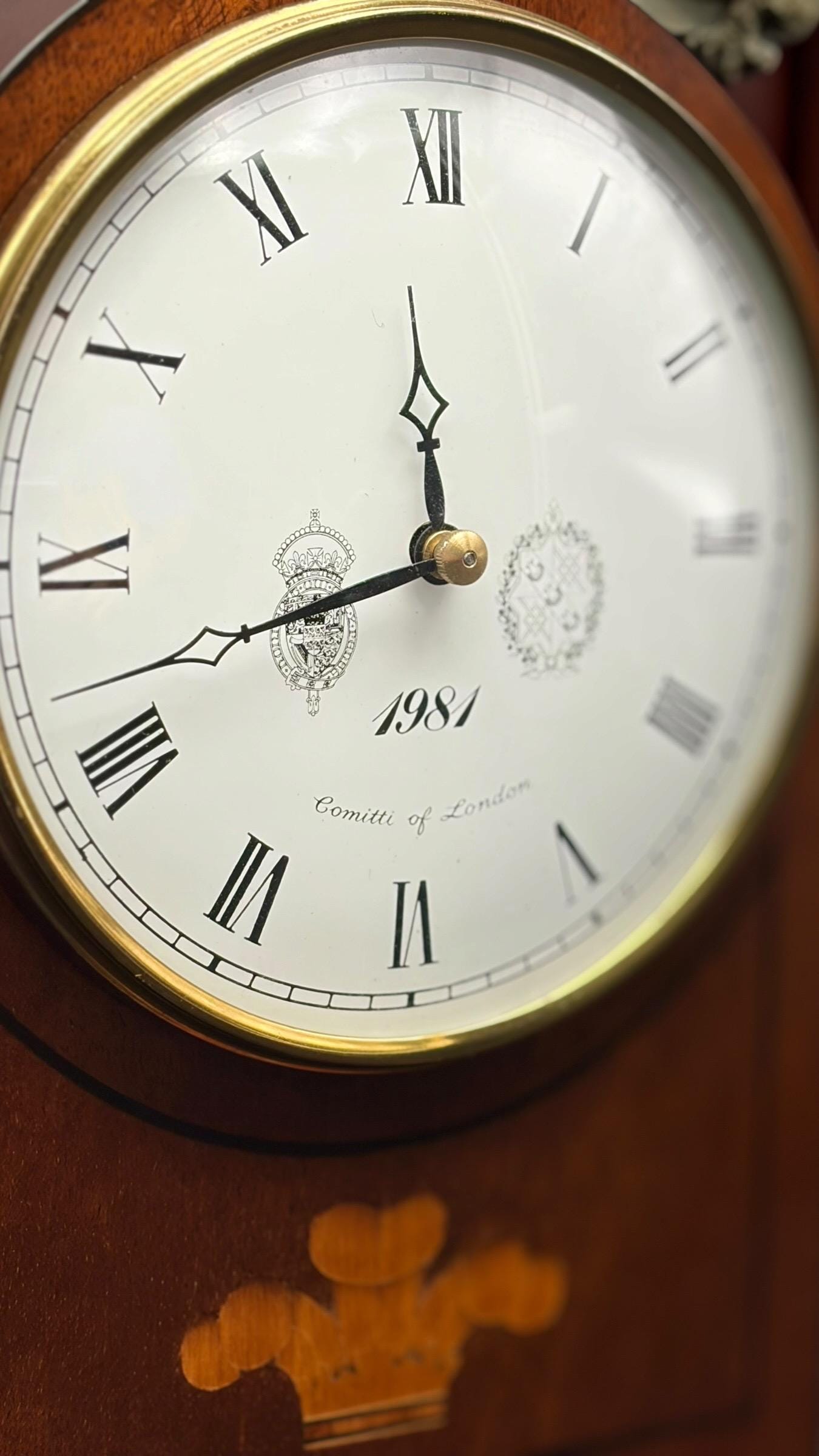 1981 Royal Wedding Mahogany Mantel Clock – Comitti, Limited Edition