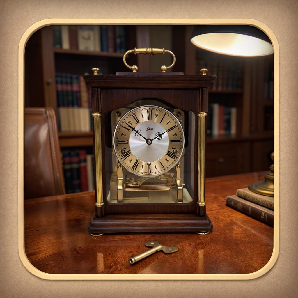 Vintage Schatz Triple-Chime Mantel / Bracket Clock