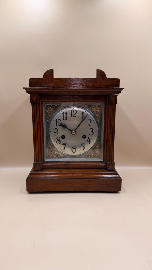 Antique German Mantel Clock c. 1915–1930 – Badische (Baduf) – Striking Shelf Clock – Serviced