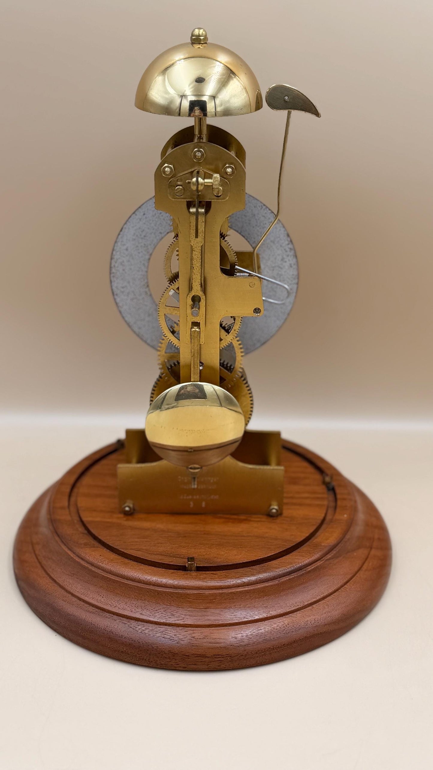 Vintage Kieninger Skeleton Clock – German Brass Bell Strike – Serviced
