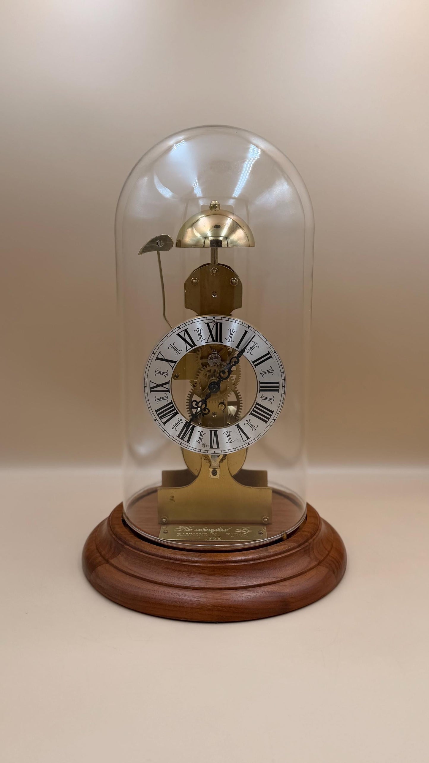 Vintage Kieninger Skeleton Clock – German Brass Bell Strike – Serviced