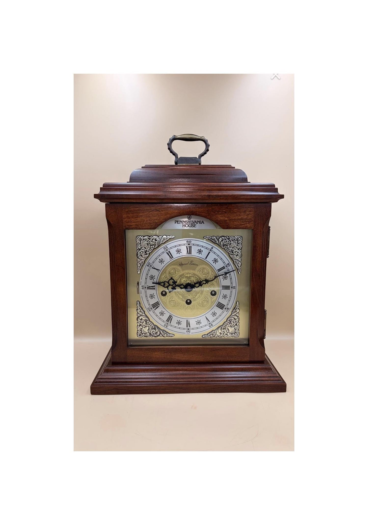 Pennsylvania House Mantel Clock – Brand New Hermle Movement – Westminster Chime – Heirloom Mechanical Bracket Clock
